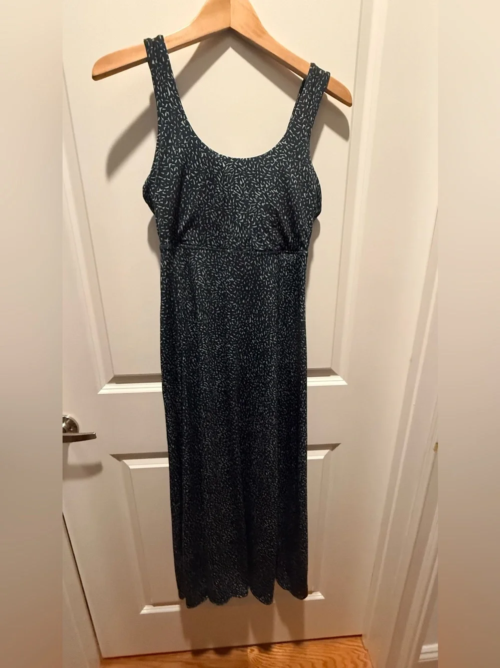 Prana Dark Navy Printed Lata midi Dress
